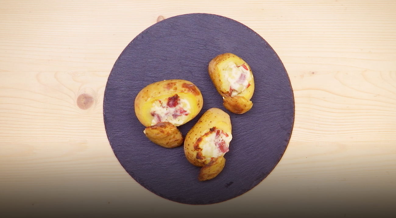Patate filanti con Bresaola della Valtellina IGP Rigamonti